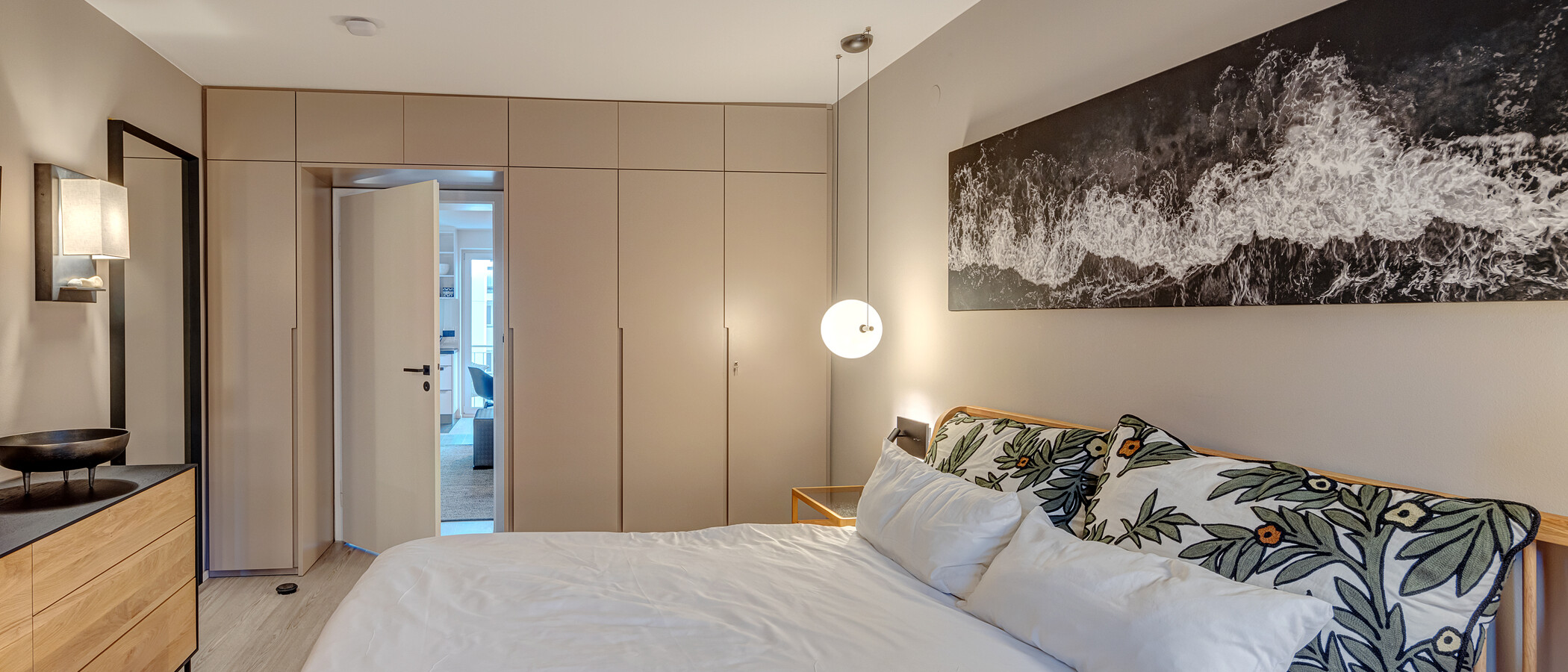 квартира München Schwabing-Nord (zw. Belgrad- & Leopoldstraße) 04 спальная комната 13778