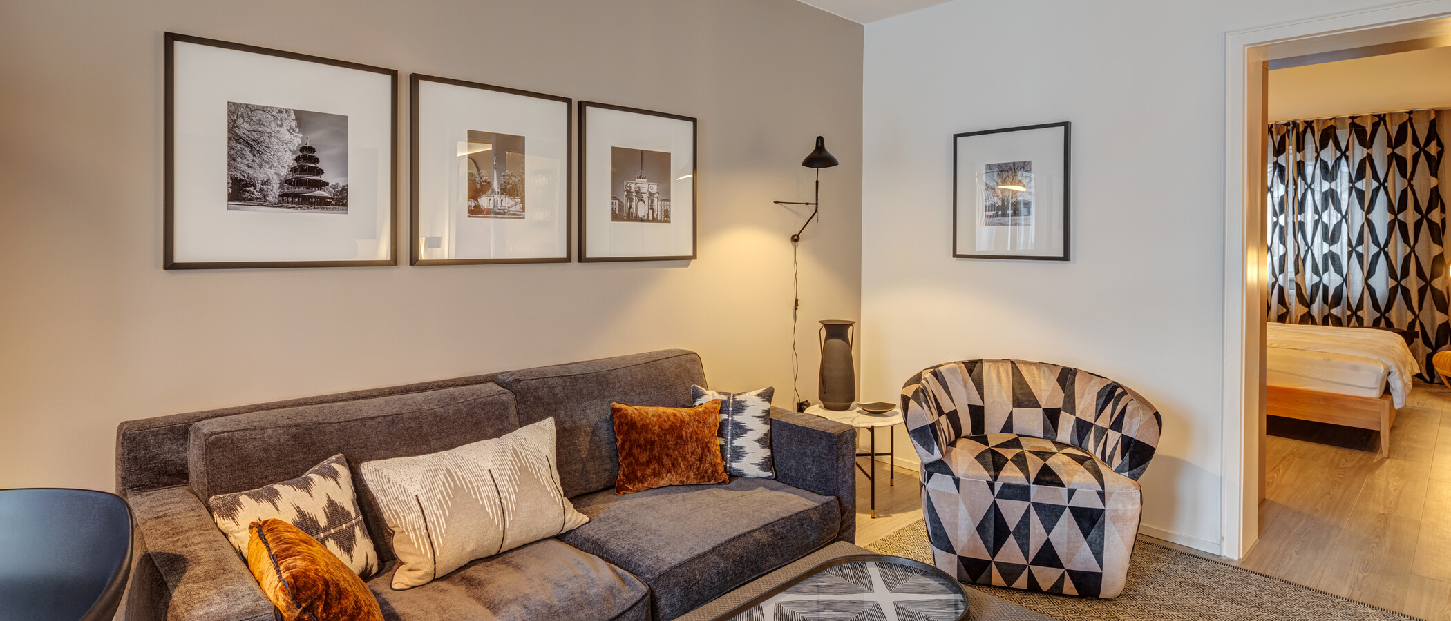 квартира München Schwabing-Nord (zw. Belgrad- & Leopoldstraße) 03 жилое пространство 13778