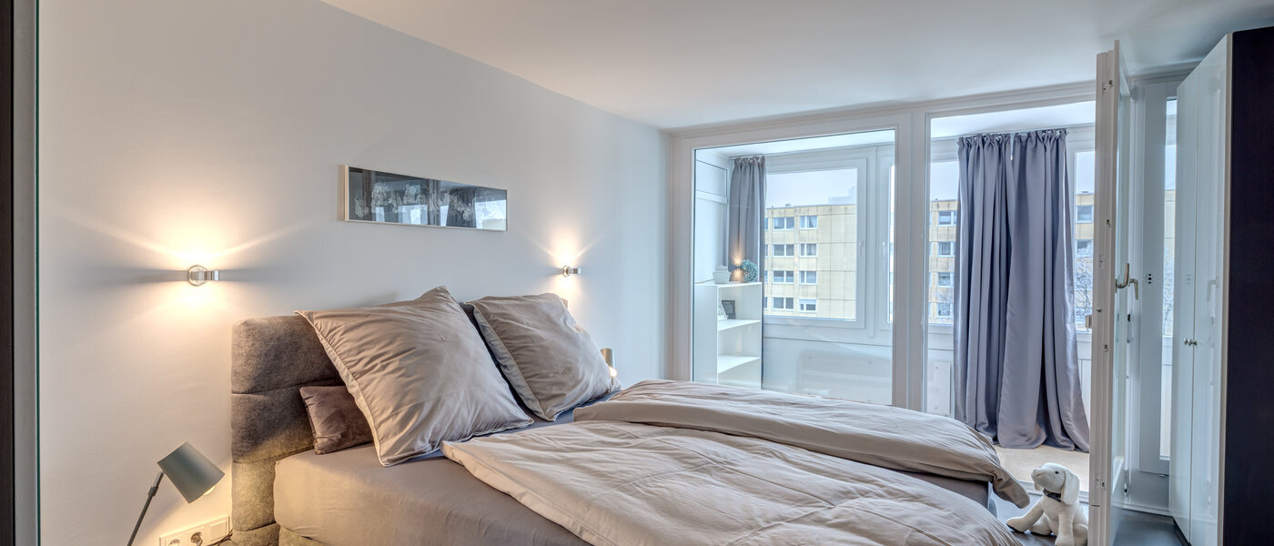 квартира München Moosach 01 спальная комната 13811