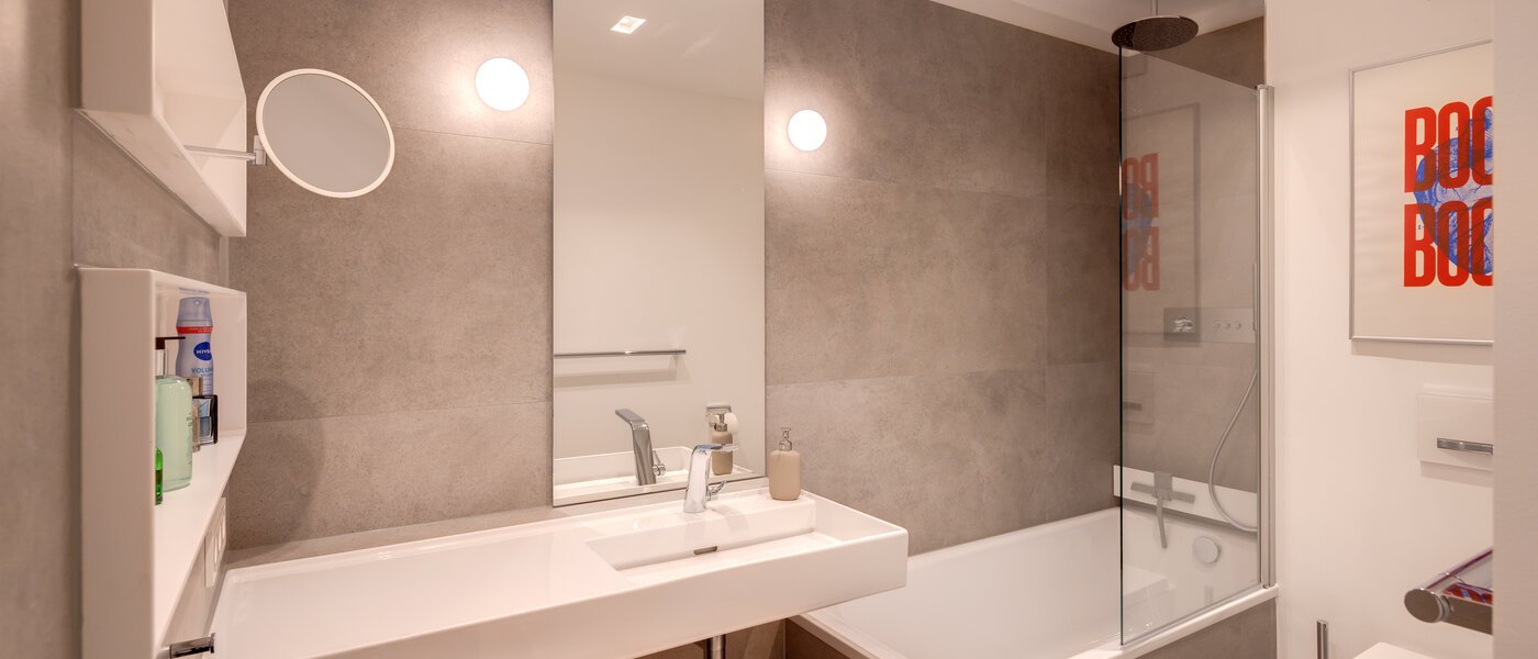 квартира München Dreimühlenviertel 01 ванная комната 13821