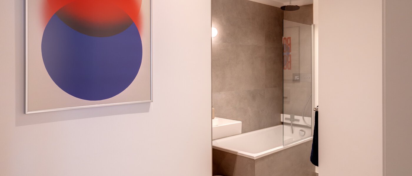 квартира München Dreimühlenviertel 04 ванная комната 13821