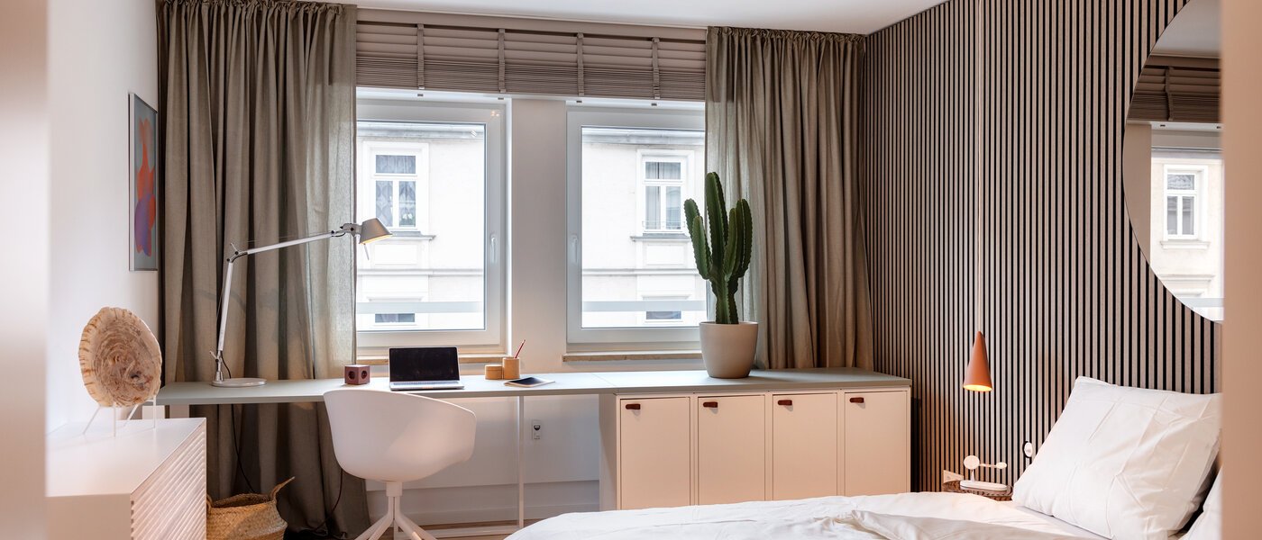 квартира München Dreimühlenviertel 02 спальная комната 13821