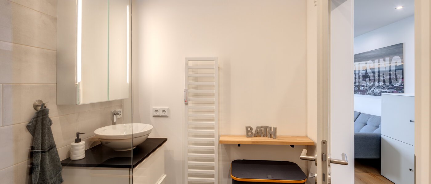 мансардная квартира München Obergiesing 03 ванная комната 13824