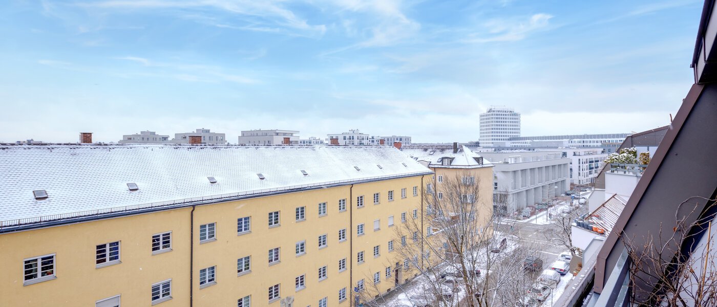 мансардная квартира München Obergiesing 01 вид из окна 13824