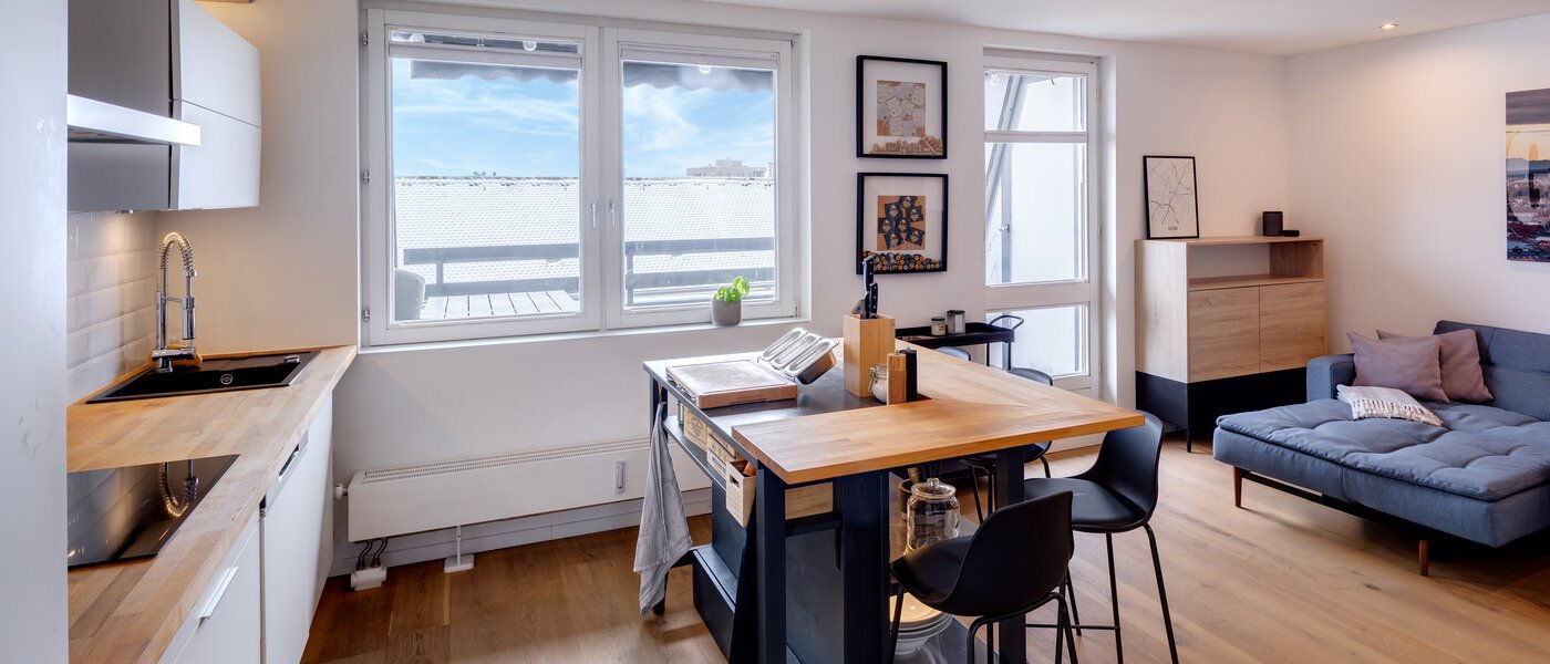 мансардная квартира München Obergiesing 05 жилое пространство 13824