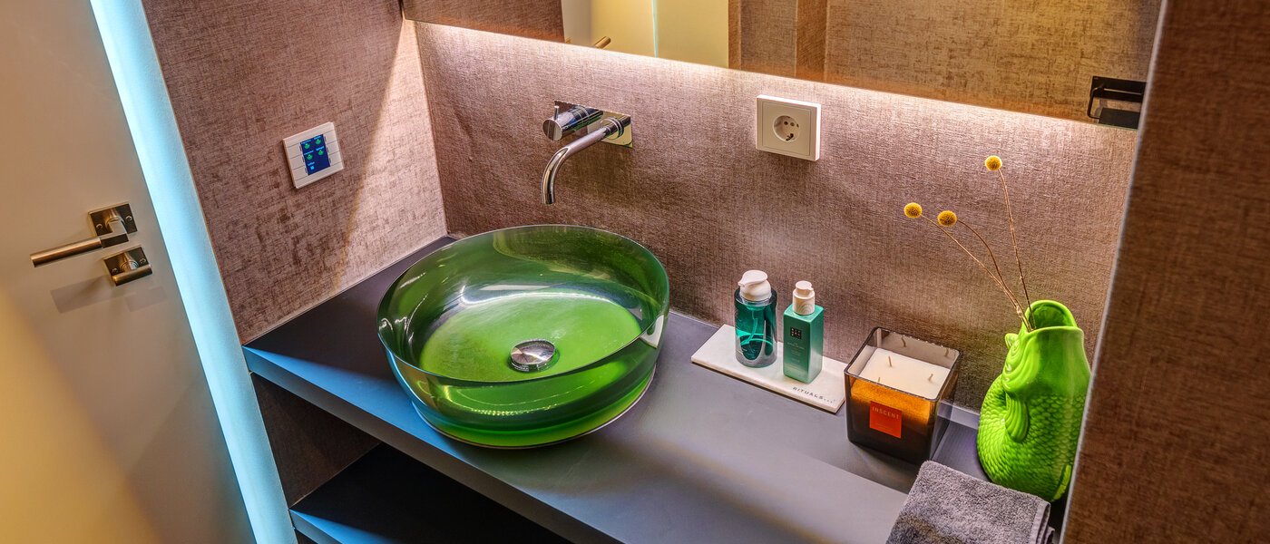 двухэтажная квартира-галерея München Altstadt 01 гостевой туалет 13841