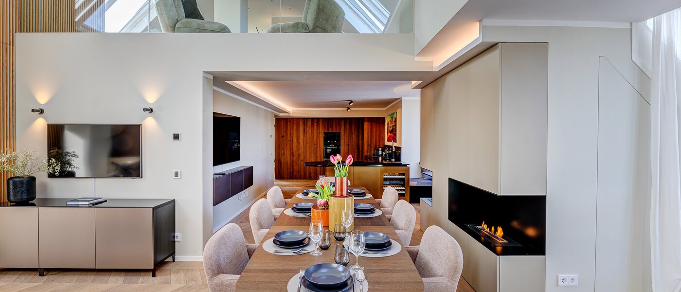 двухэтажная квартира-галерея München Altstadt 01 жилое пространство 13841