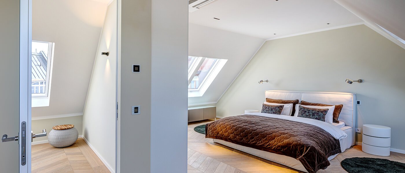 двухэтажная квартира-галерея München Altstadt 03 1-я спальная комната 13841