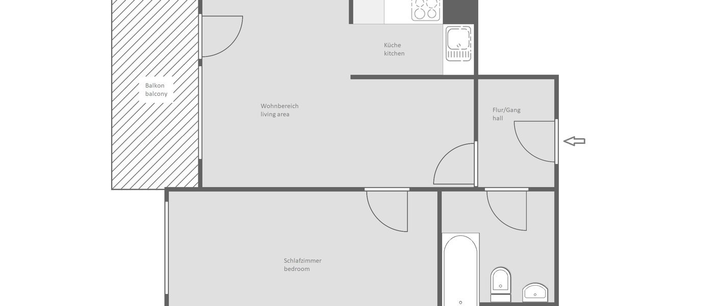 квартира München Feldmoching 01 план этажа 13848