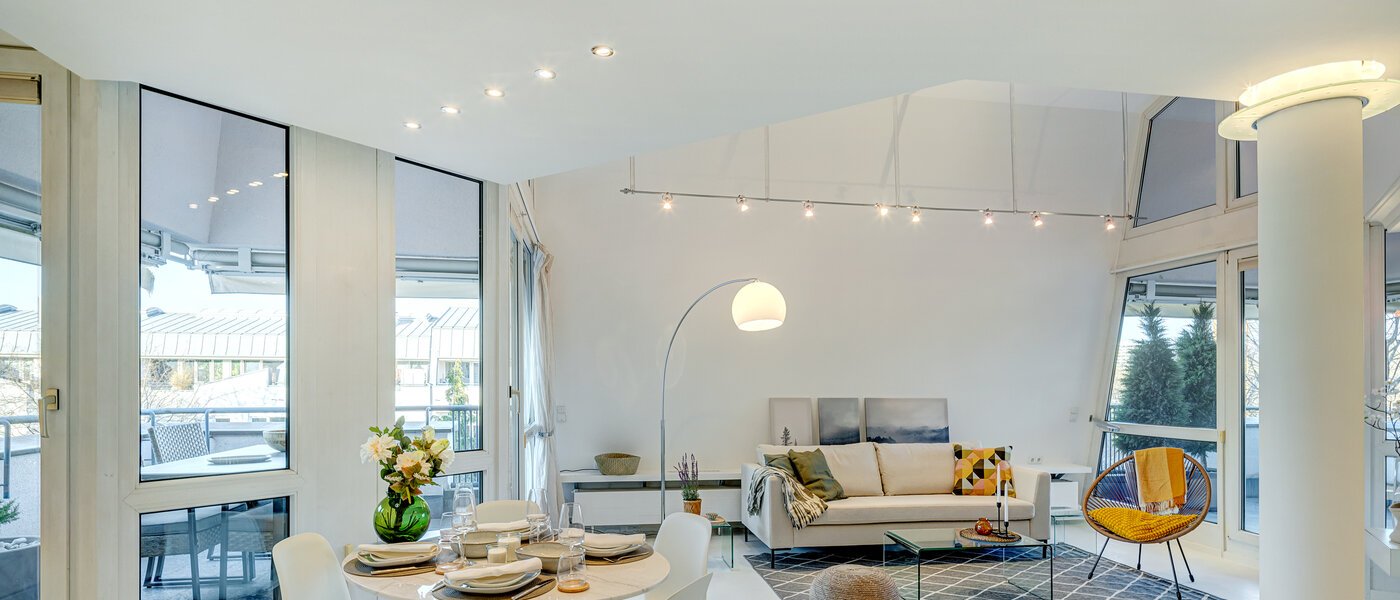 двухэтажная квартира-галерея München Bogenhausen 01 жилое пространство 13849