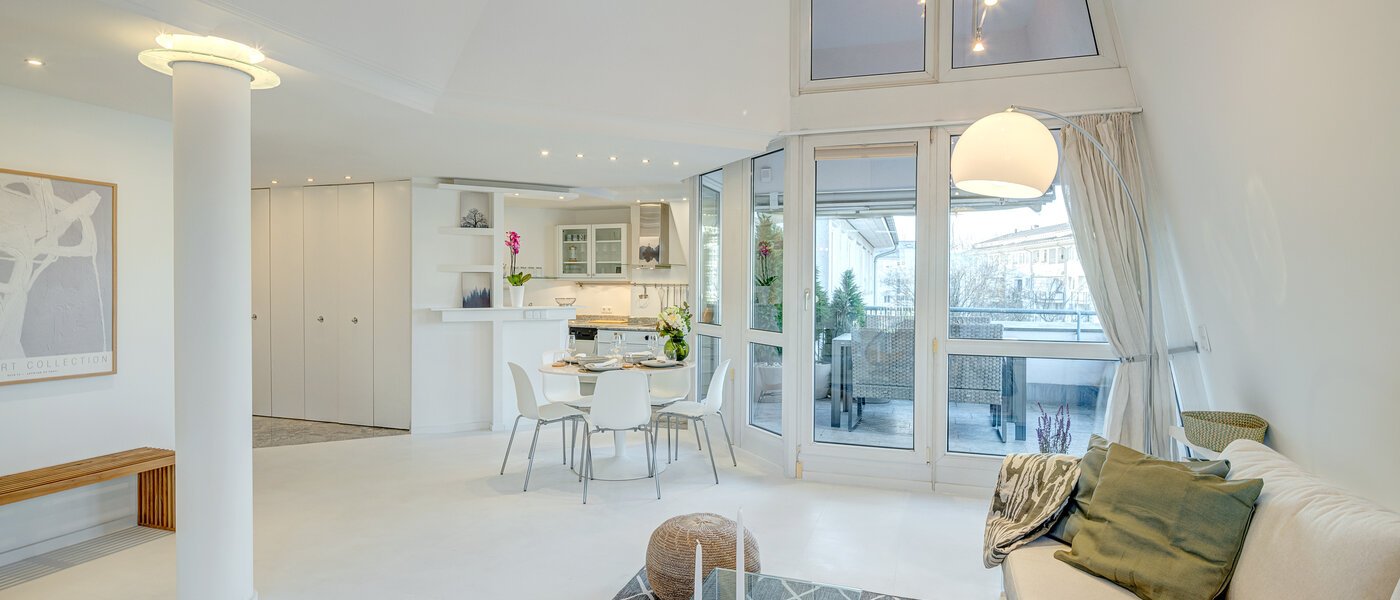 двухэтажная квартира-галерея München Bogenhausen 04 жилое пространство 13849