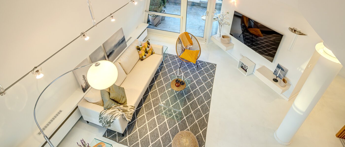 двухэтажная квартира-галерея München Bogenhausen 06 жилое пространство 13849