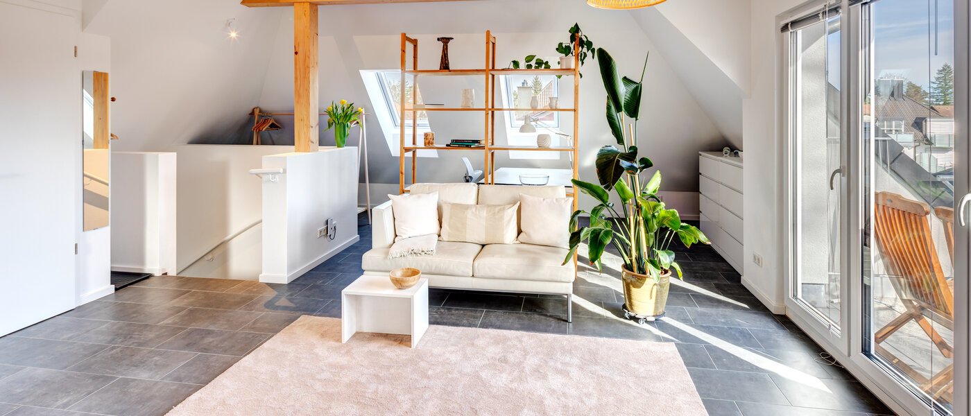 мансардная квартира München Waldtrudering 02 жилое пространство 13853