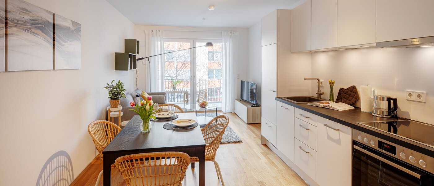 квартира München Neuhausen 04 кухня 13855