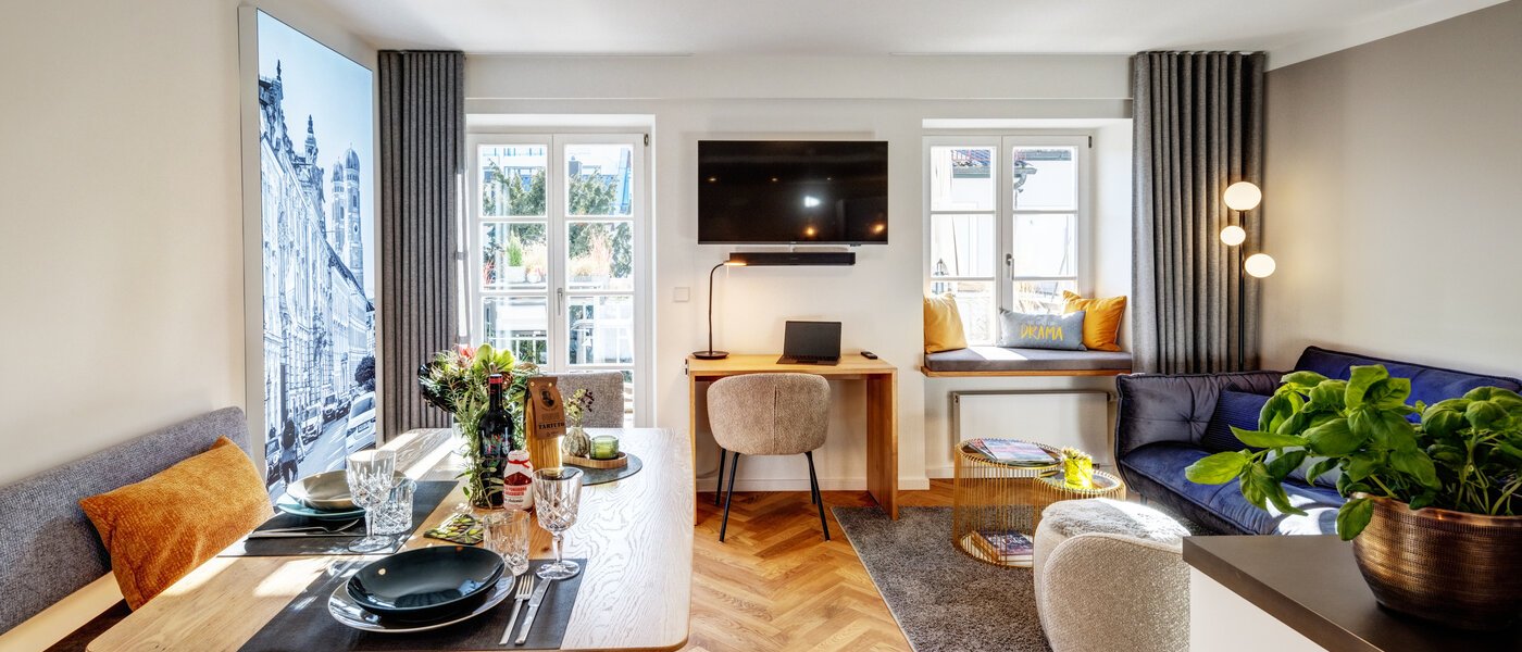 квартира München Schwanthalerhöhe 01 жилое пространство 13877