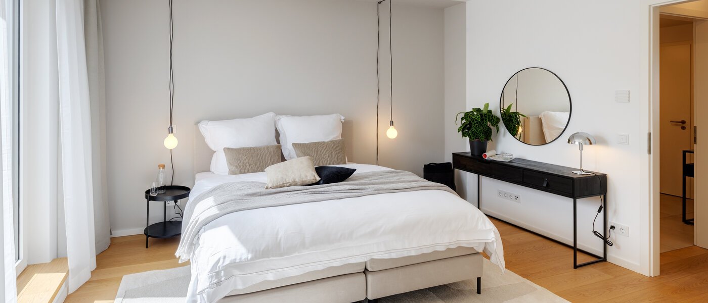 квартира München Haidhausen 03 спальная комната 13881