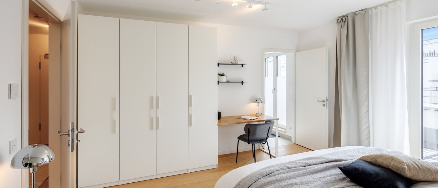 квартира München Haidhausen 04 спальная комната 13881