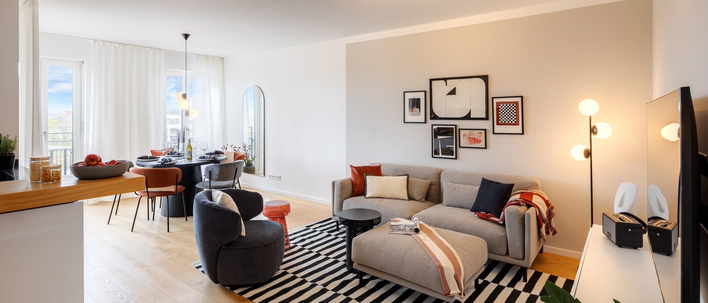 квартира München Haidhausen 01 жилое пространство 13881