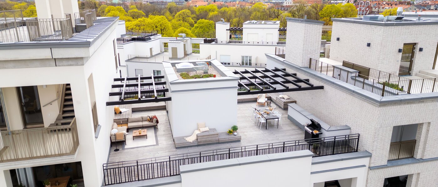 квартира München Haidhausen 01 терраса с крышей 13881