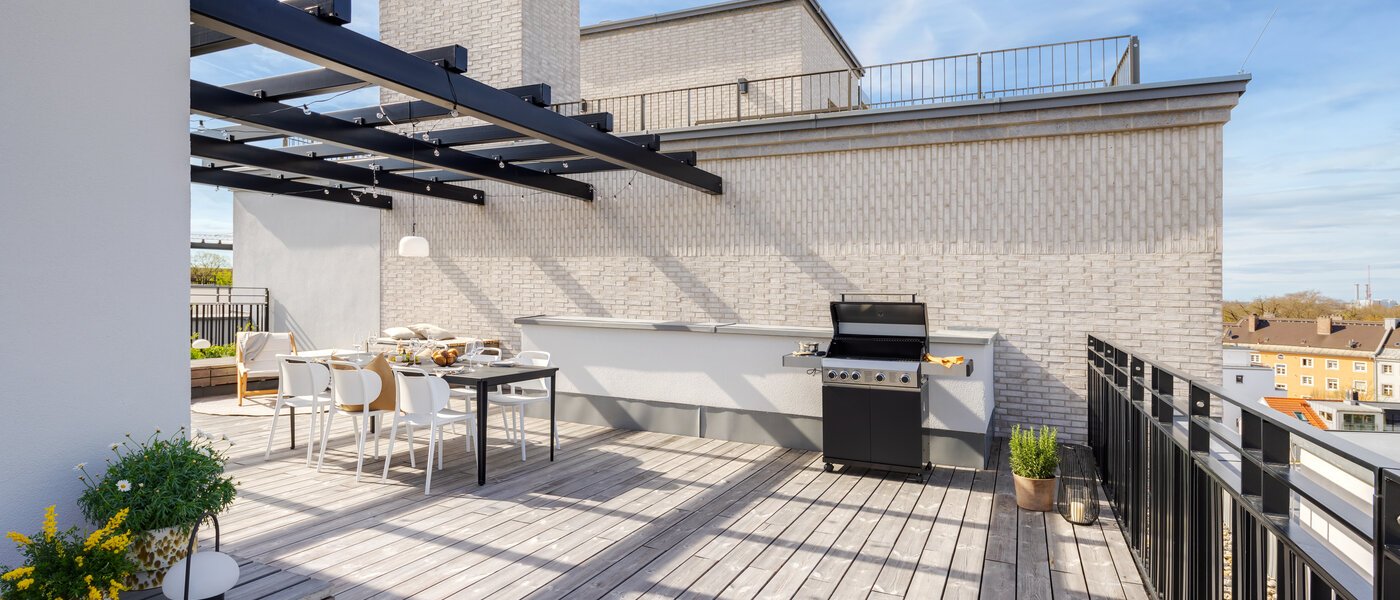 квартира München Haidhausen 02 терраса с крышей 13881