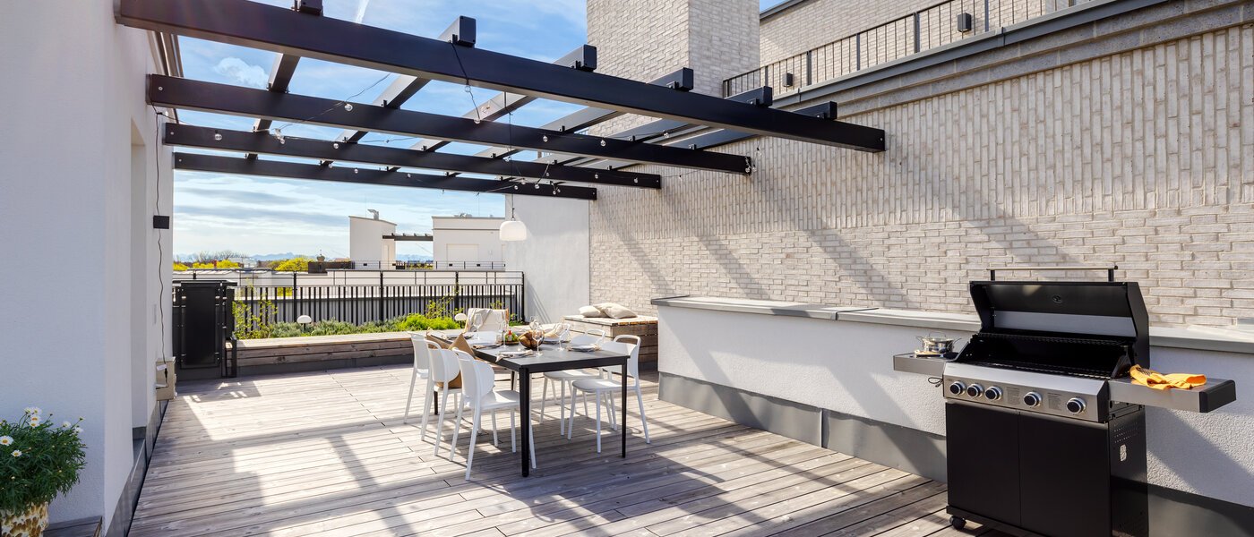 квартира München Haidhausen 03 терраса с крышей 13881