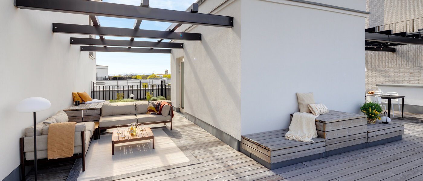 квартира München Haidhausen 05 терраса с крышей 13881