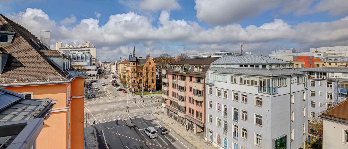 мансардная квартира München Ludwigsvorstadt 04 вид из окна 13896