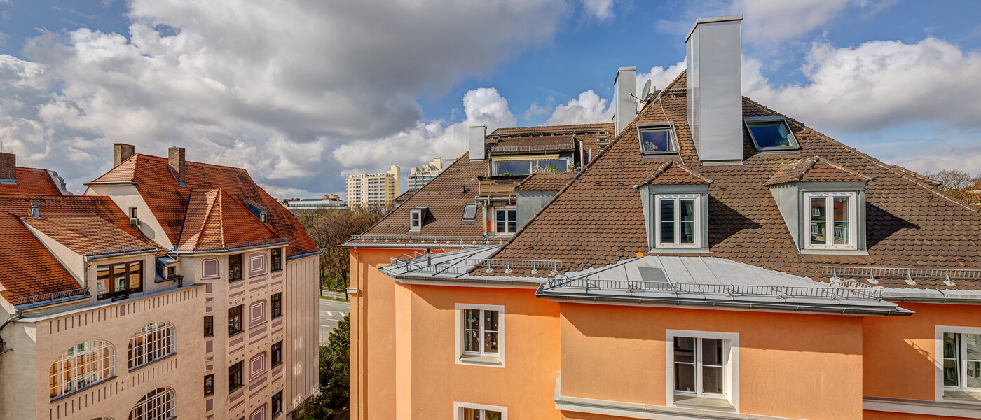 мансардная квартира München Ludwigsvorstadt 06 вид из окна 13896