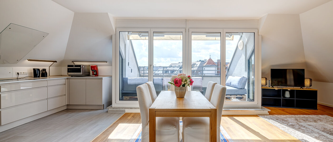 мансардная квартира München Ludwigsvorstadt 02 жилое пространство 13896