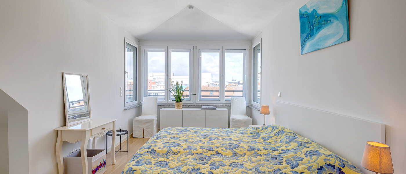 мансардная квартира München Ludwigsvorstadt 01 1-я спальная комната 13896