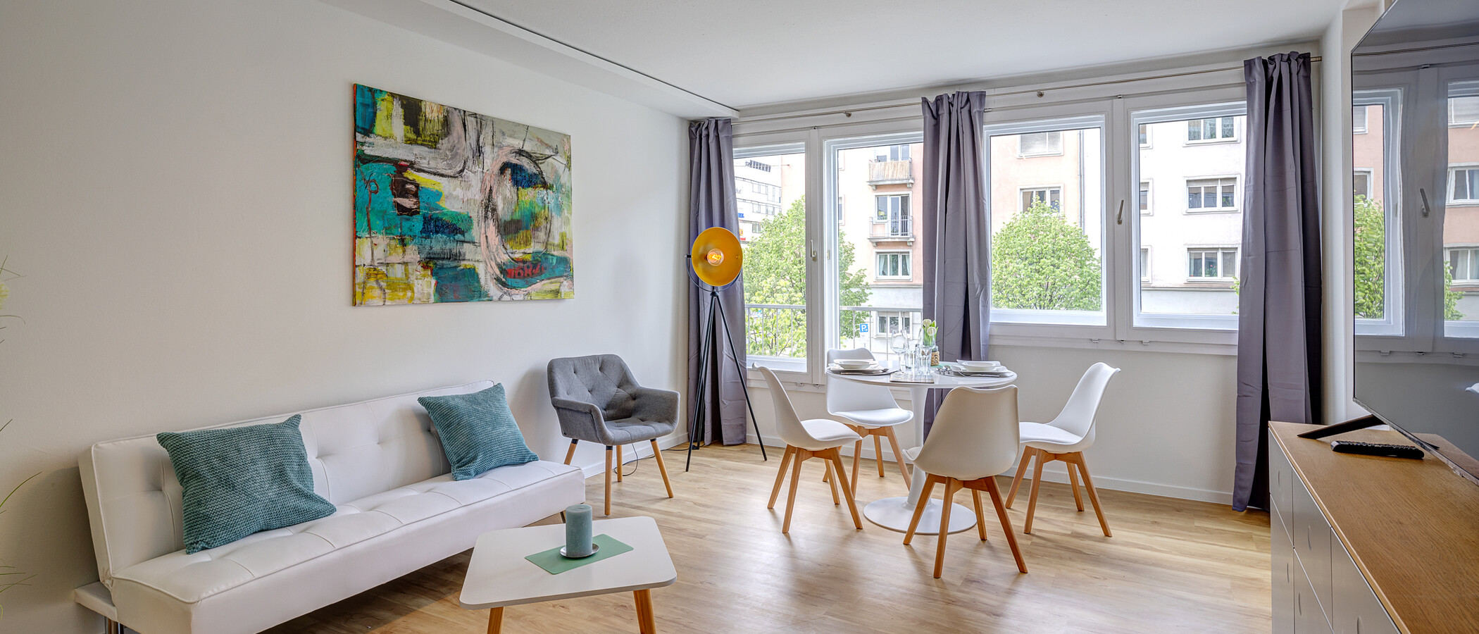 квартира München Haidhausen 01 жилое пространство 13929