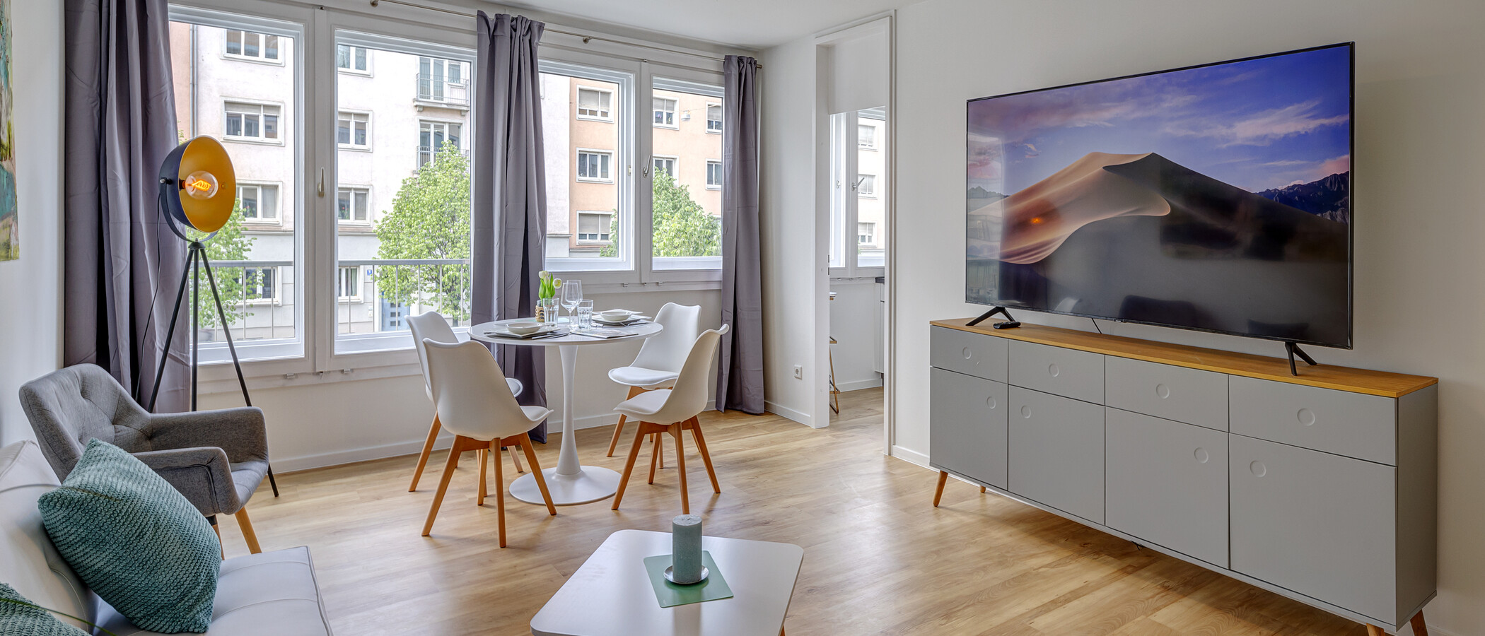 квартира München Haidhausen 02 жилое пространство 13929