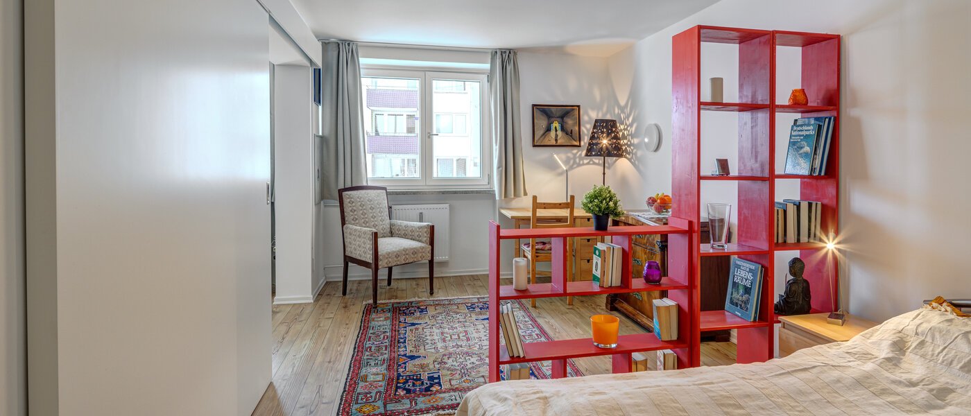 квартира München Schwabing-West 01 спальная комната 13932