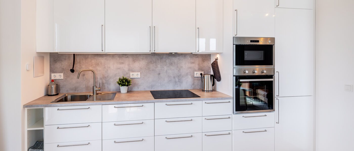 мансардная квартира München Neuhausen 01 кухня 13934