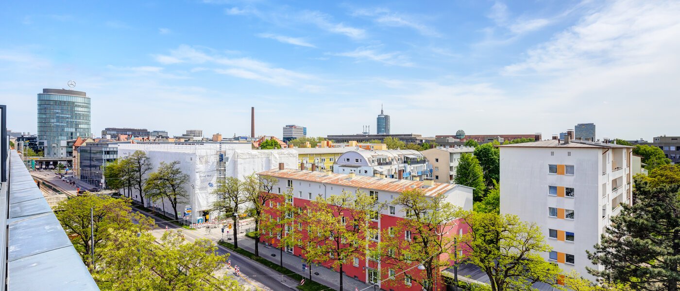 мансардная квартира München Neuhausen 04 вид из окна 13934