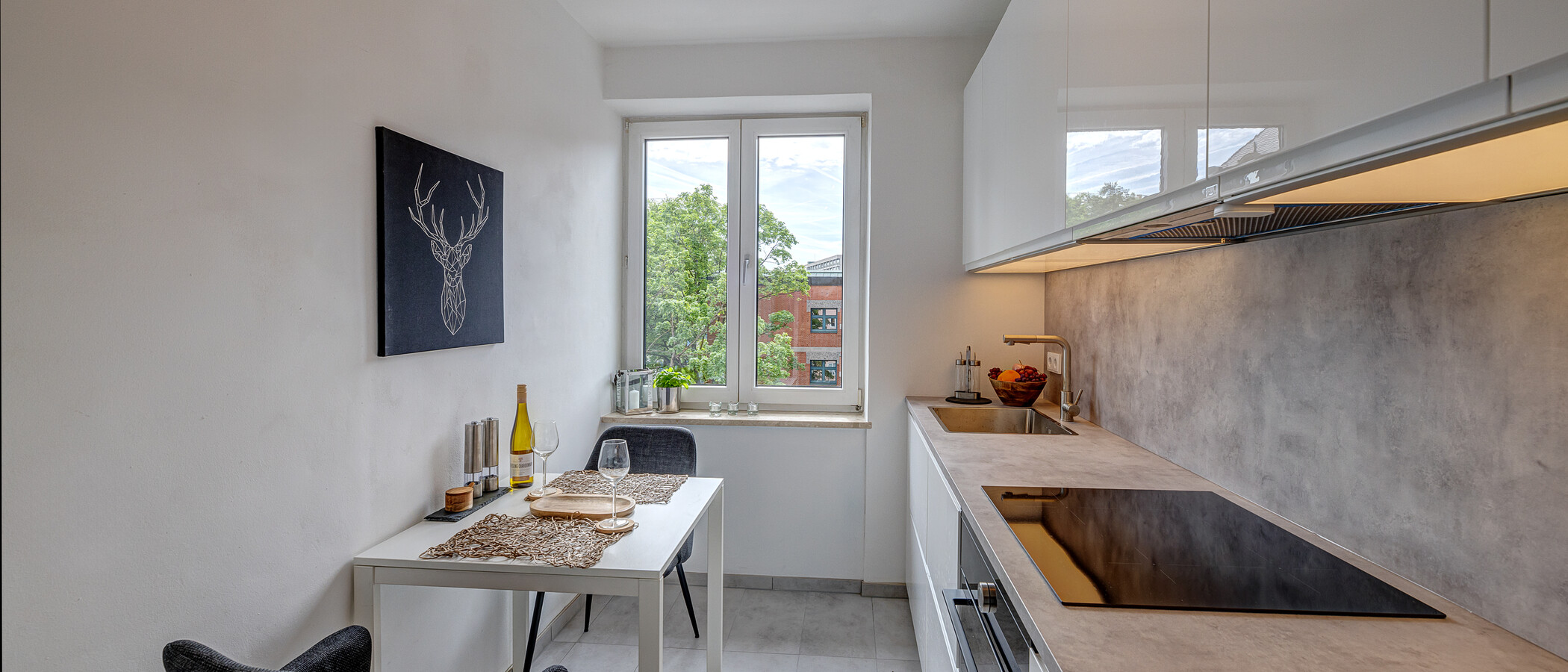 квартира München Maxvorstadt 01 кухня 13953