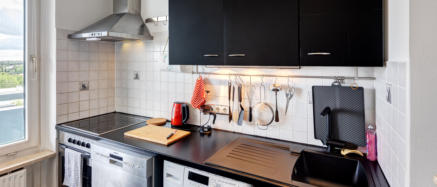 квартира München Parkstadt Solln 02 кухня 13970