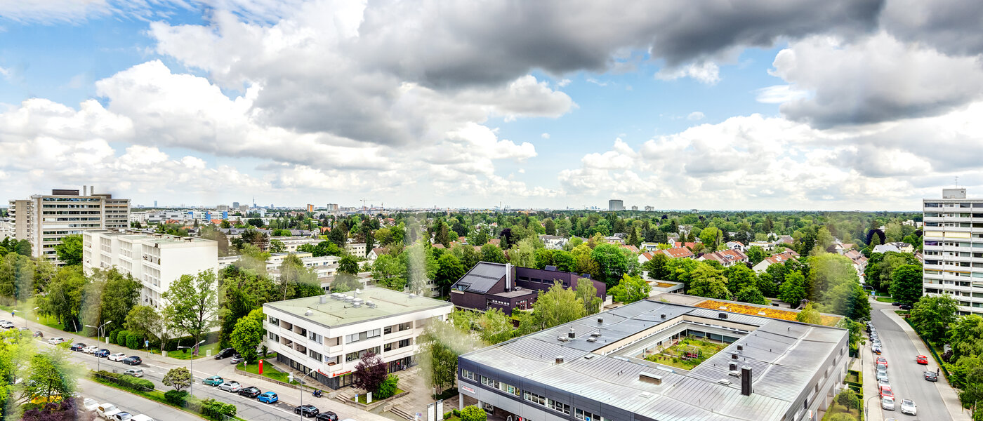 квартира München Parkstadt Solln 01 вид из окна 13970