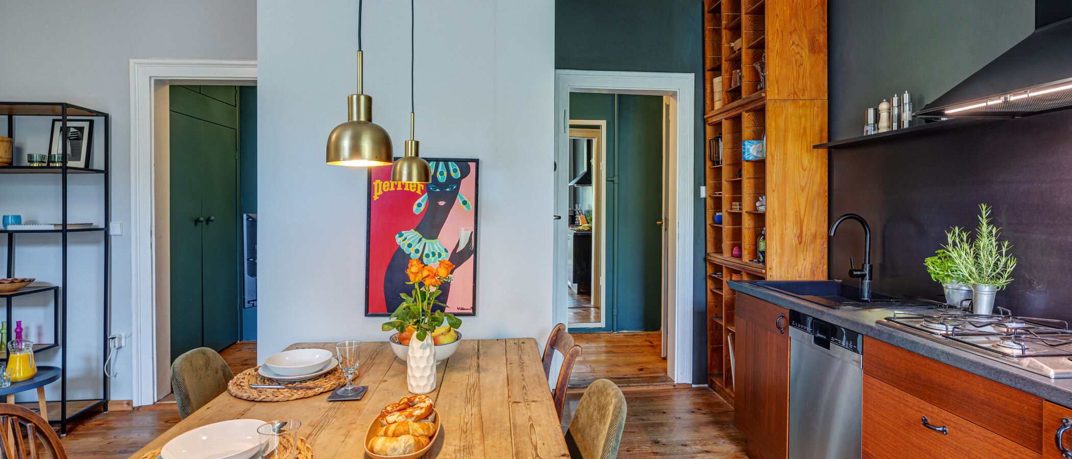 квартира München Untergiesing 04 кухня 13977