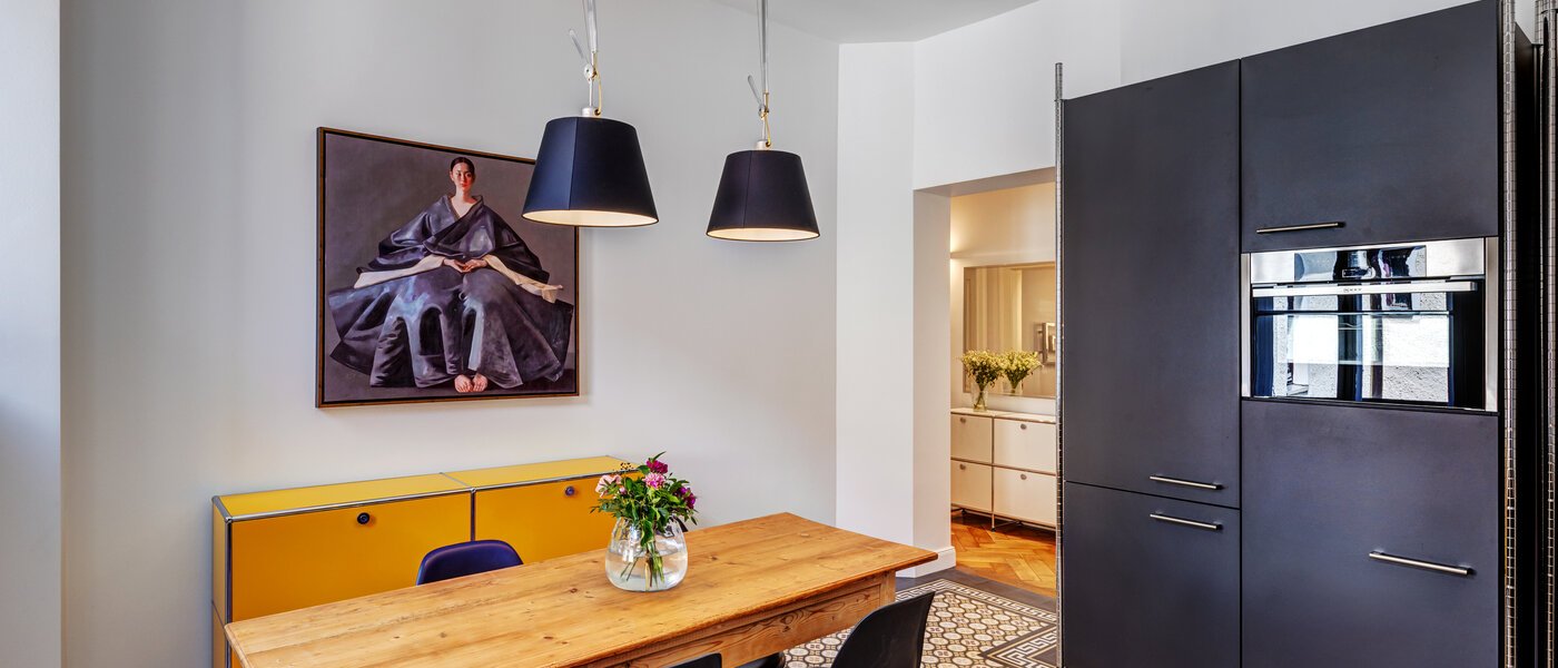 квартира München Lehel 04 кухня 13986