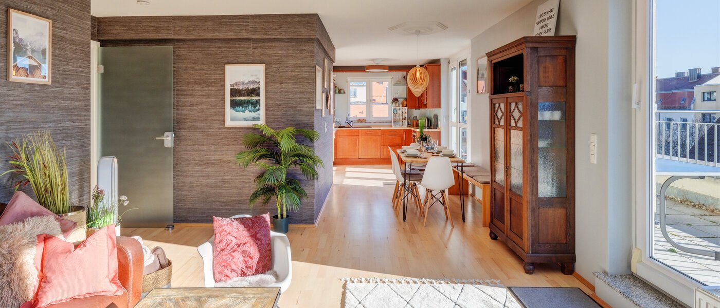 мансардная квартира München Neuhausen 03 жилое пространство 13988