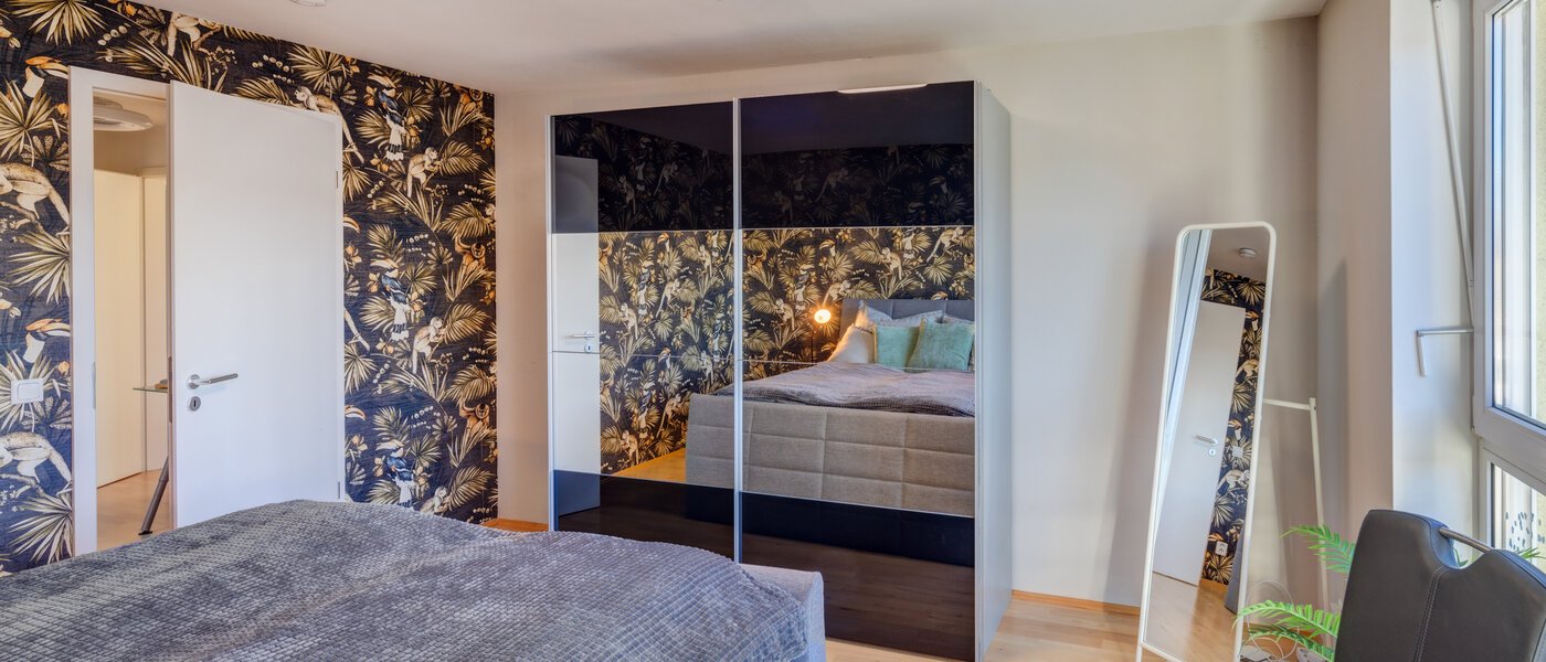 мансардная квартира München Neuhausen 03 1-я спальная комната 13988