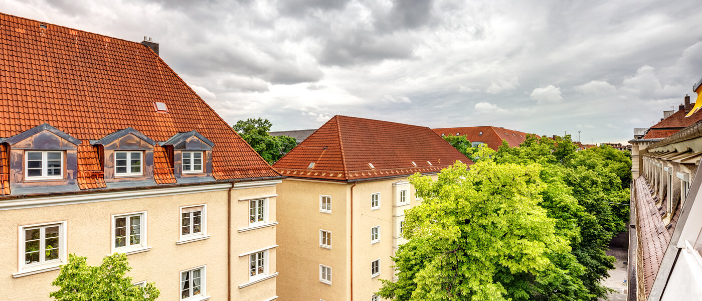 квартира München Schwabing-West (rund um den Bonner Platz) 02 вид из окна 13991