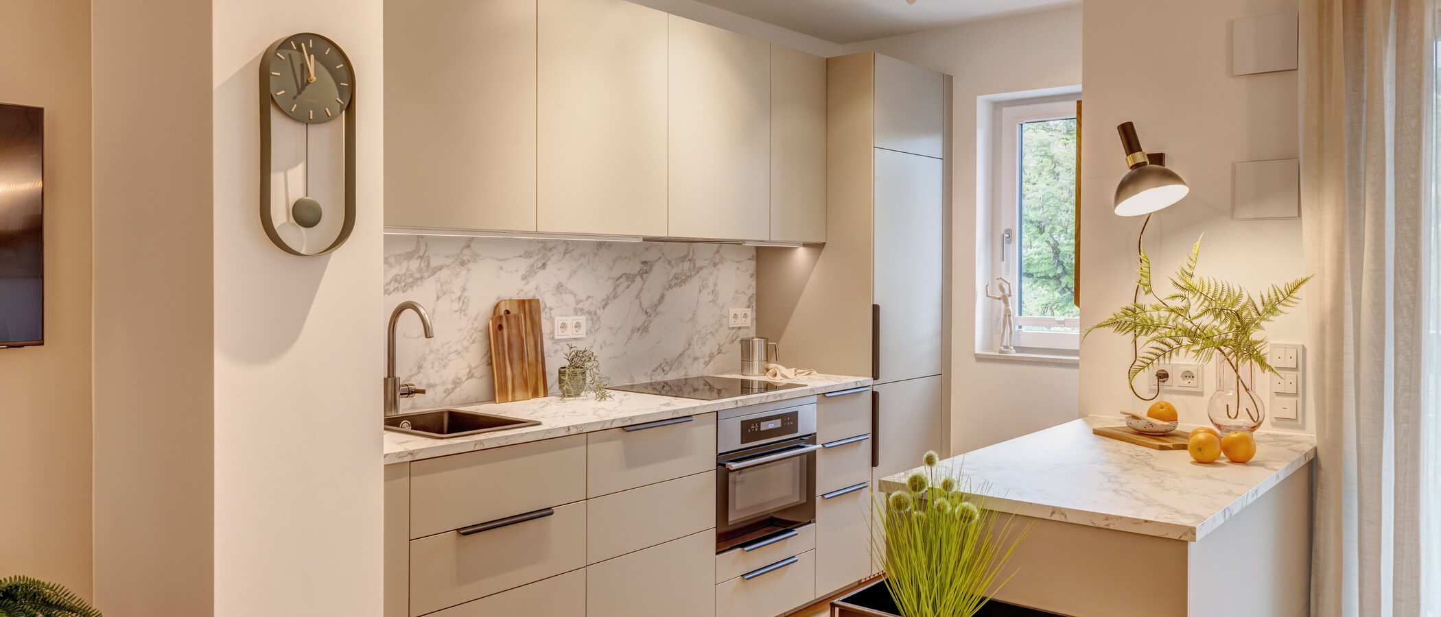 квартира München Neuhausen 01 кухня 13994