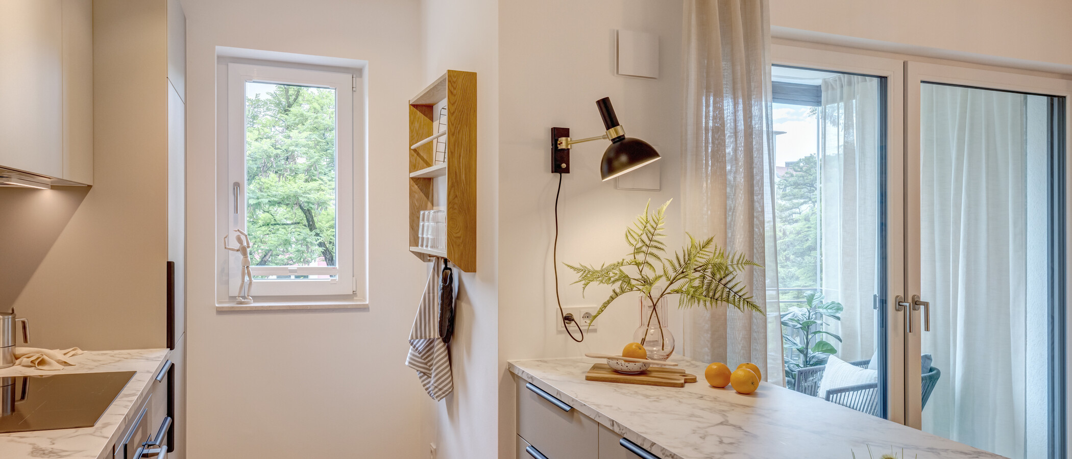 квартира München Neuhausen 02 кухня 13994