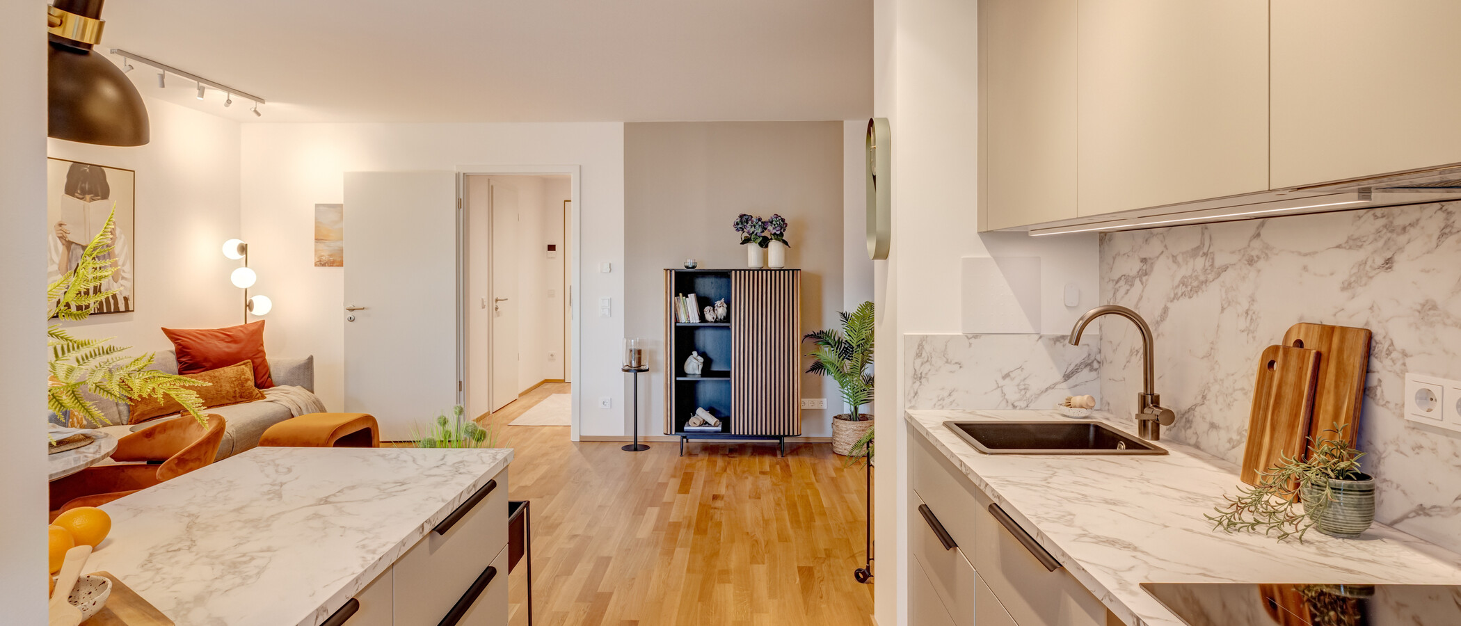 квартира München Neuhausen 03 кухня 13994