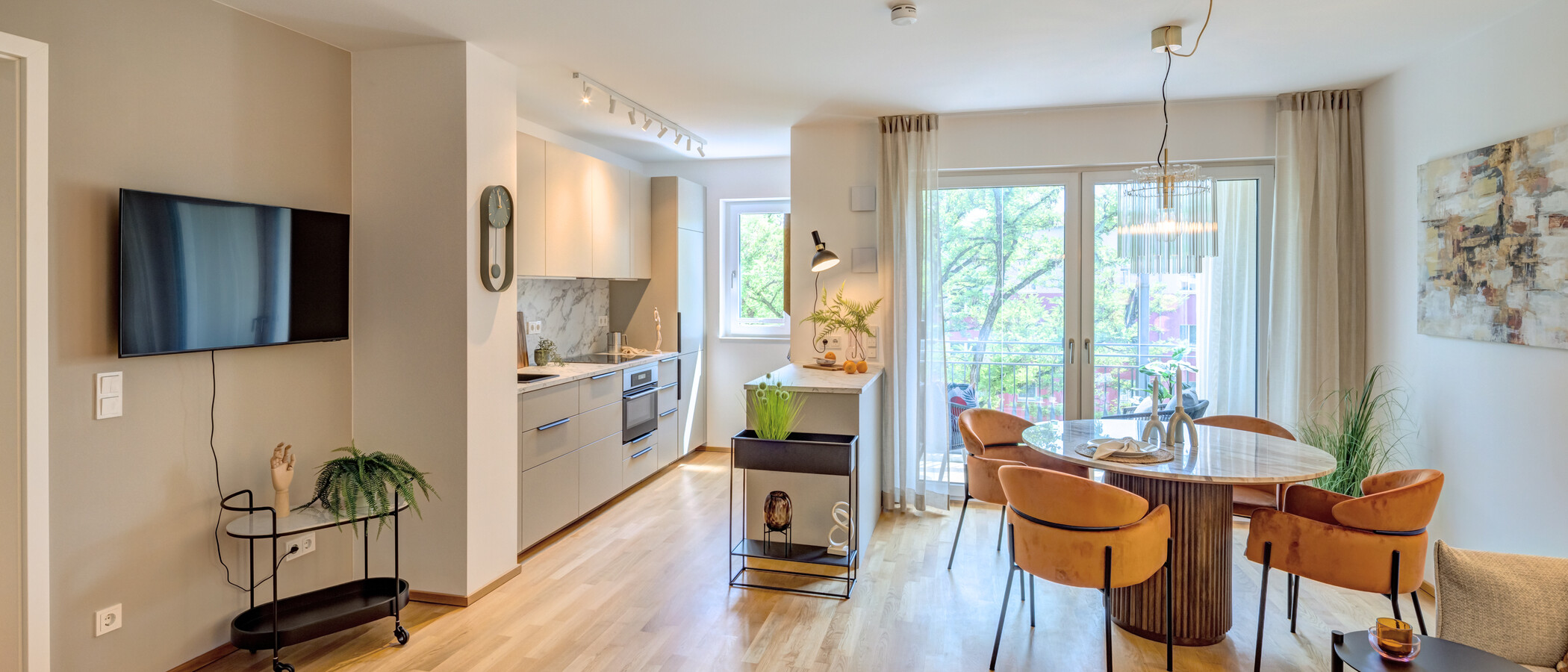 квартира München Neuhausen 05 жилое пространство 13994