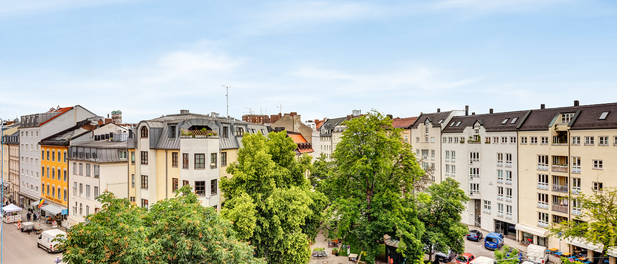 двухэтажная квартира-галерея München Glockenbachviertel 03 вид из окна 13995