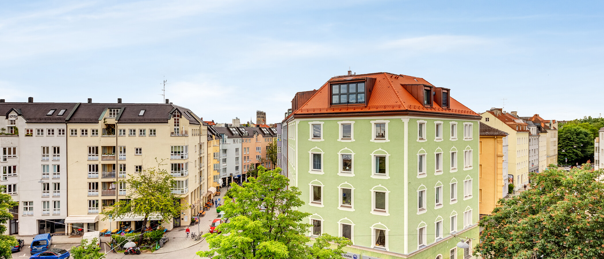 двухэтажная квартира-галерея München Glockenbachviertel 04 вид из окна 13995