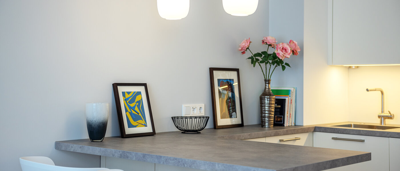 квартира München Bogenhausen 02 кухня 13999